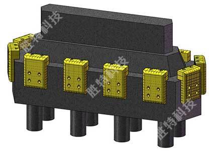 勝特公司生產的柔性復合材料橋梁防撞設施設計圖